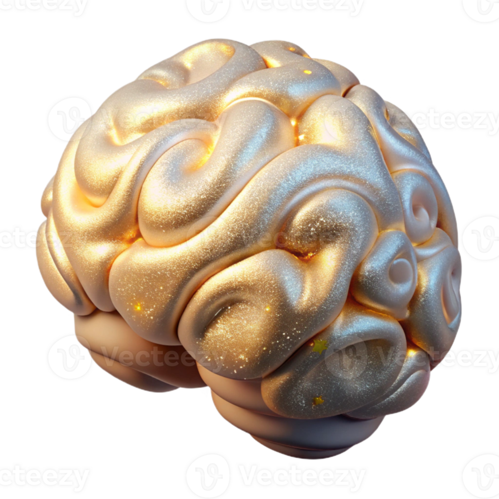 magnificent classic Artificial Intelligence Brain Isolated for Future Tech png