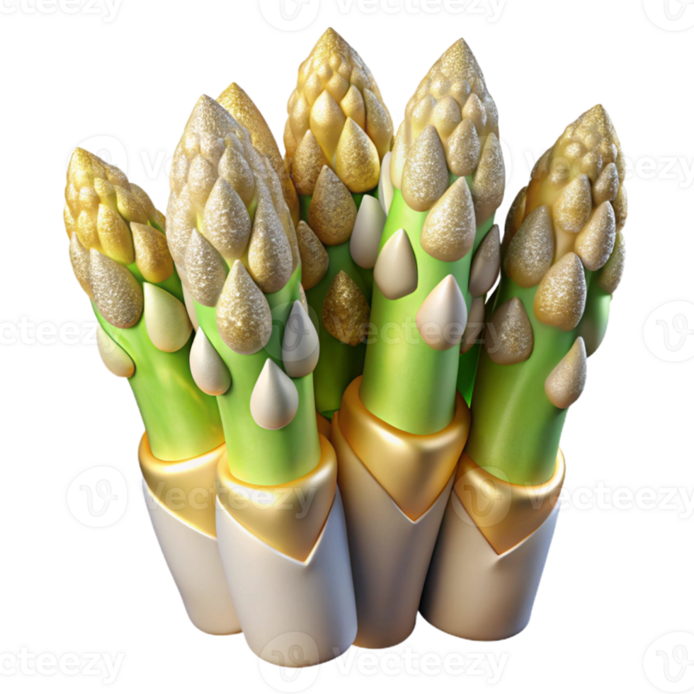 magnificent traditional Asparagus Spears for Grilling Isolated for Spring Menus genuine png