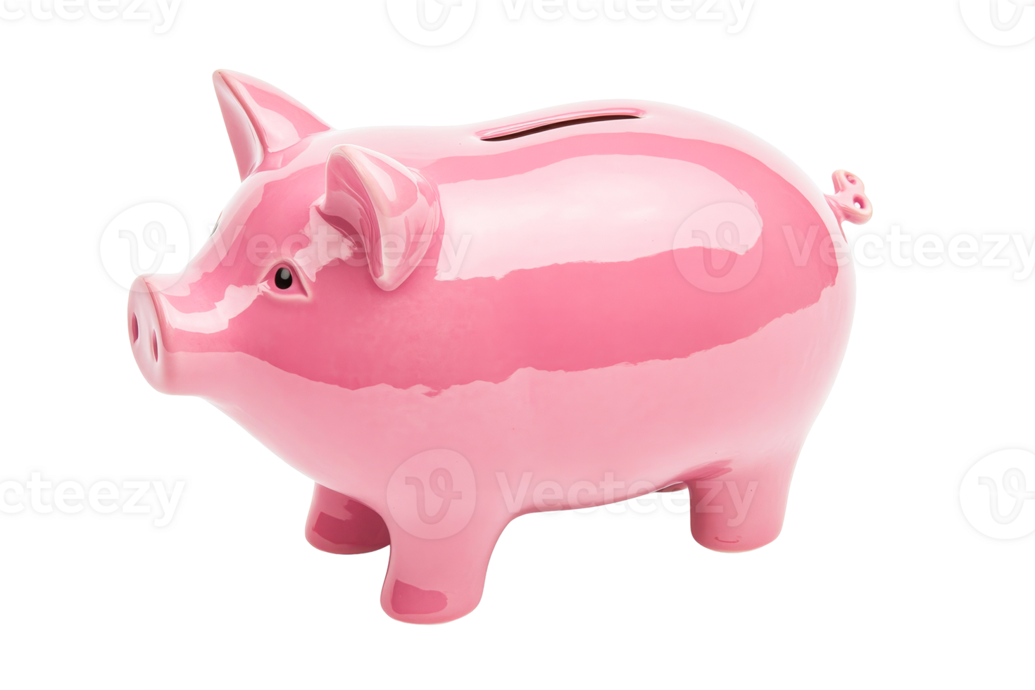 Pink piggy bank for saving money, finances, cut out transparent png