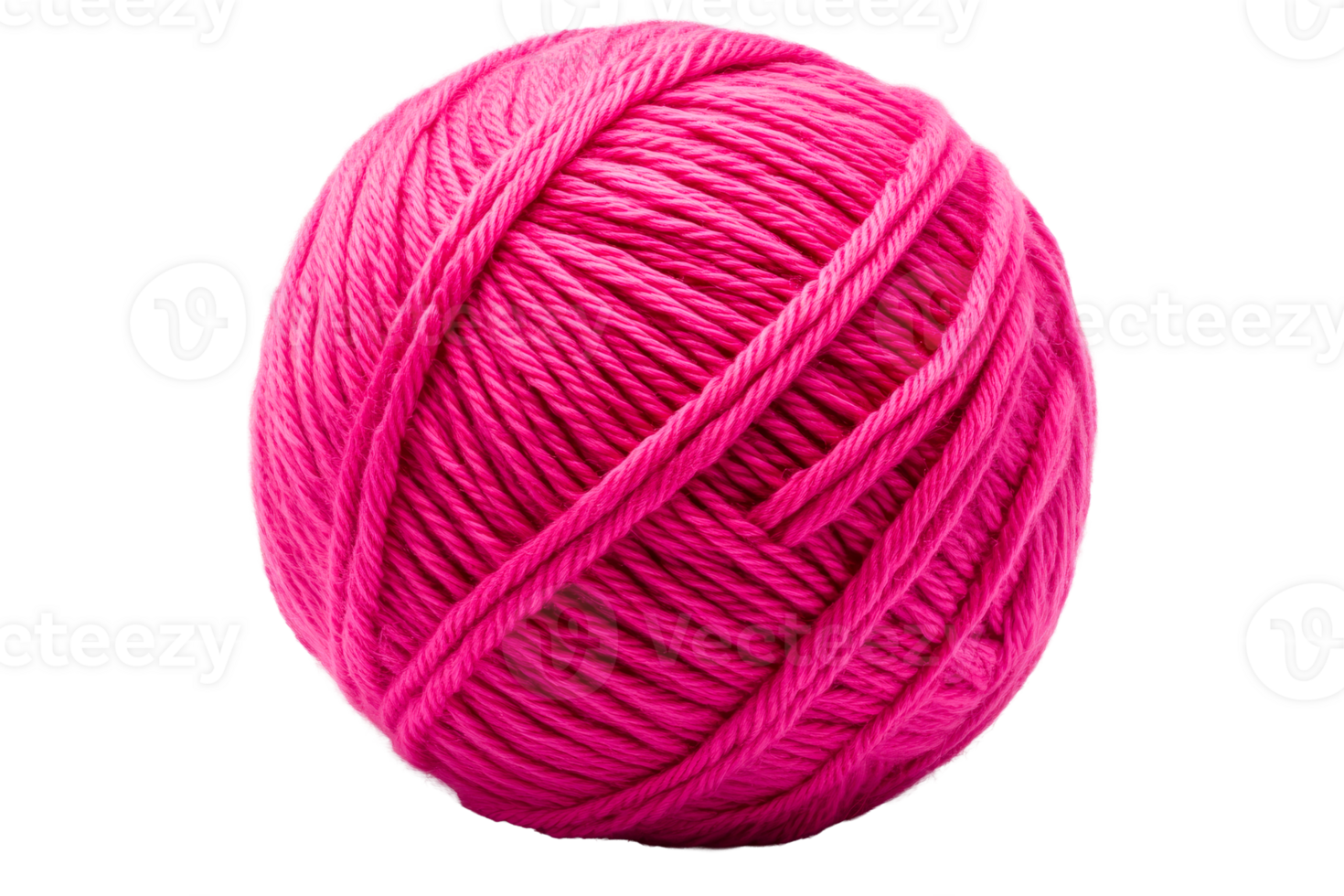 Pink Yarn Ball, Wool Thread, Knitting Craft, Fiber Bundle, cut out transparent png