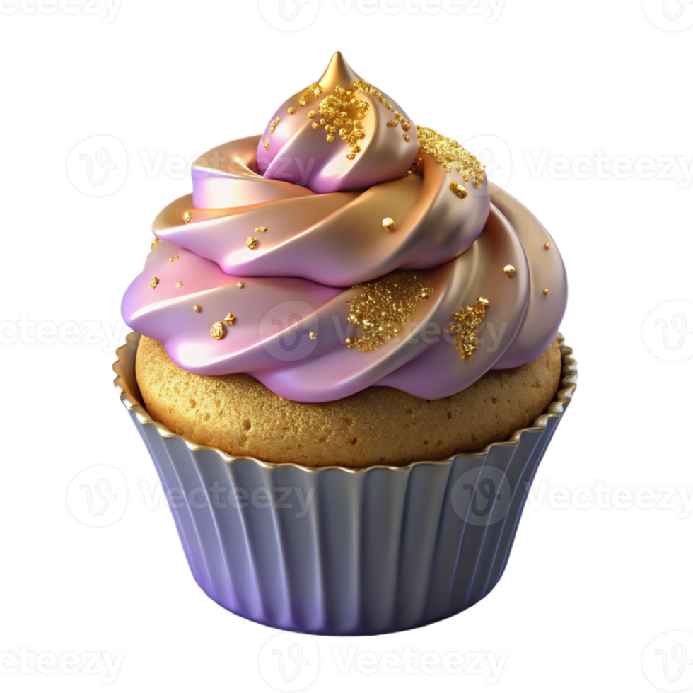 serene minimalist Birthday Cupcake with Sprinkles Cutout for Sweet Treats exclusive png