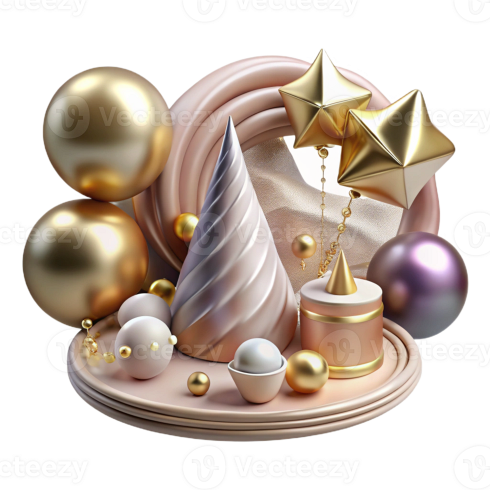 stunning minimalist Birthday Party Decorations Transparent for Event Planning professional png