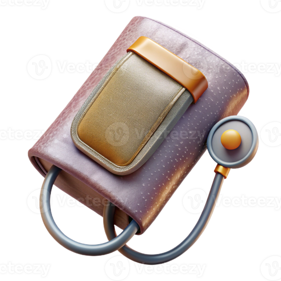 serene modern Blood Pressure Cuff Medical Device Transparent for Health Monitoring authentic png