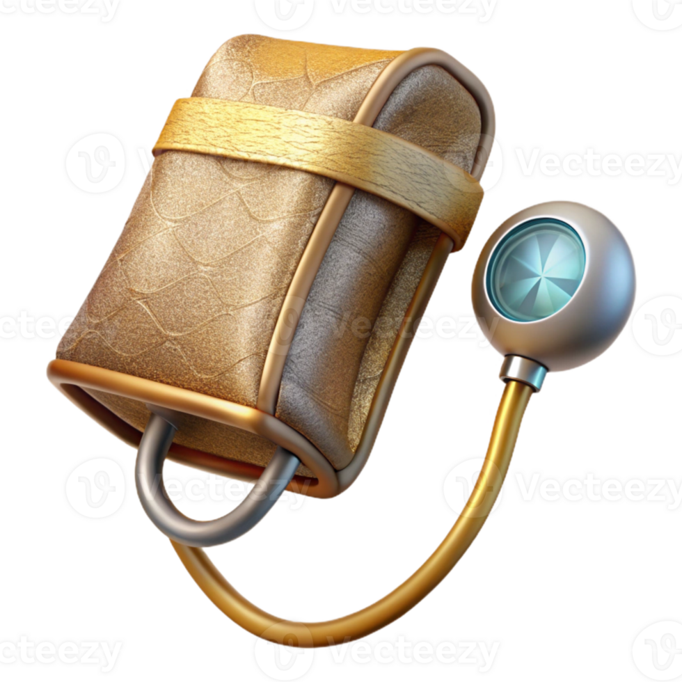 wonderful creative Blood Pressure Cuff Medical Device Transparent for Health Monitoring detailed png