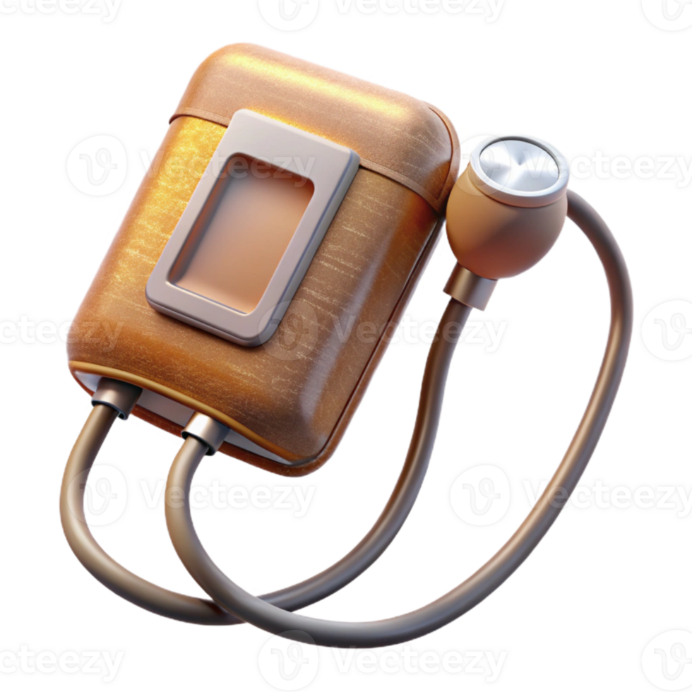 elegant artistic Blood Pressure Monitor Medical Device Isolated for Health Checkups authentic png