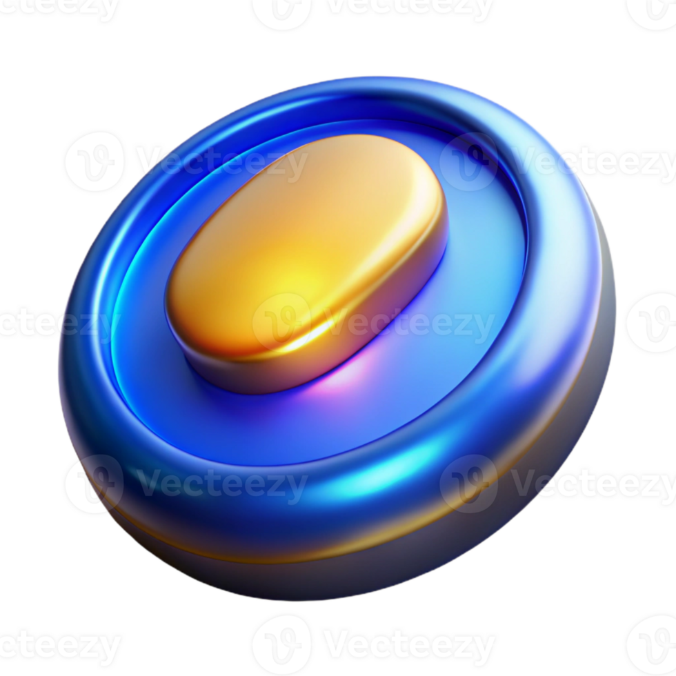 beautiful abstract Blue Gradient Call to Action Button Isolated for Mobile Apps authentic png