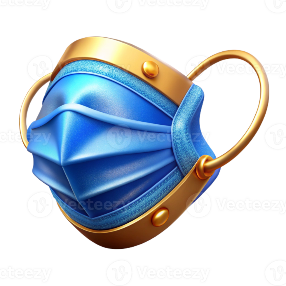 extraordinary artistic Blue Medical Mask Protection Icon Cutout for Health Campaigns high resolution png