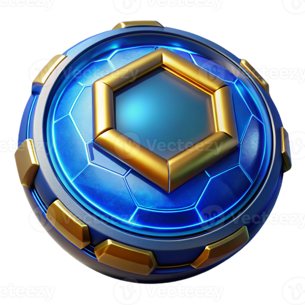 vibrant rustic Blue Tech Hud Element Isolated for Futuristic Designs exclusive png