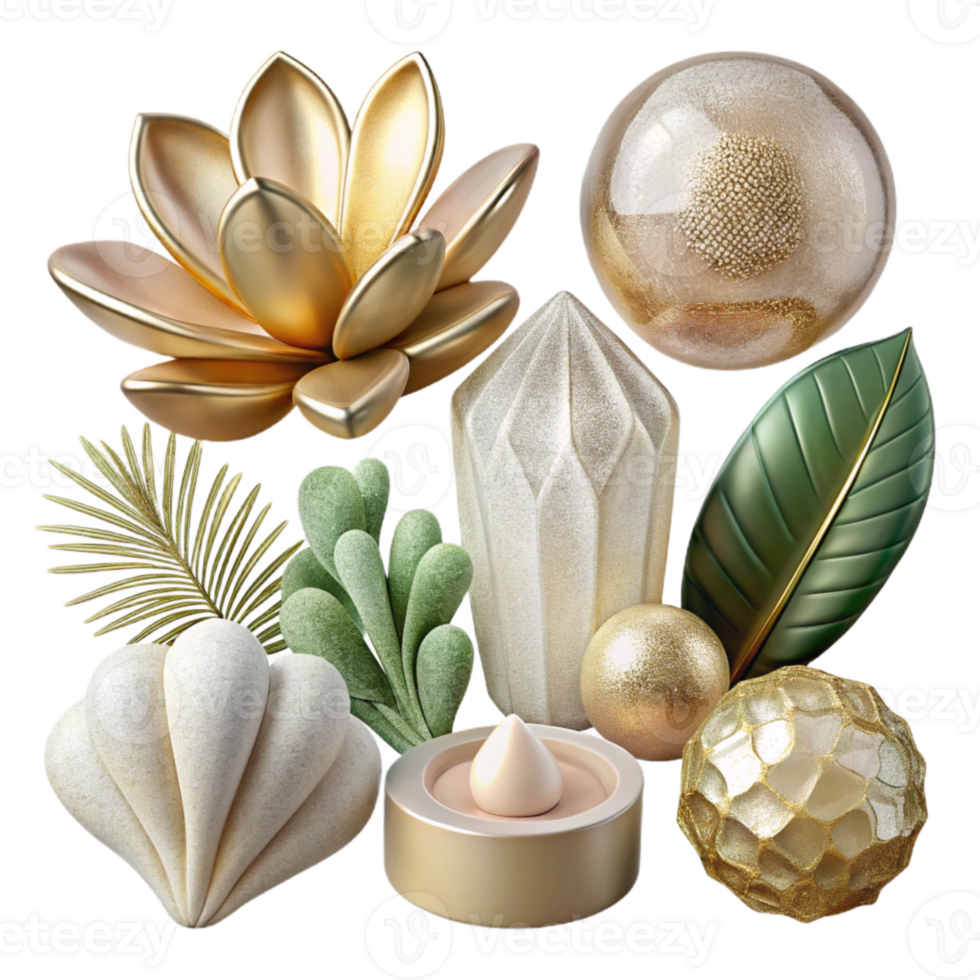 dramatic abstract Botanical Illustration Set Transparent for Design Resources genuine png