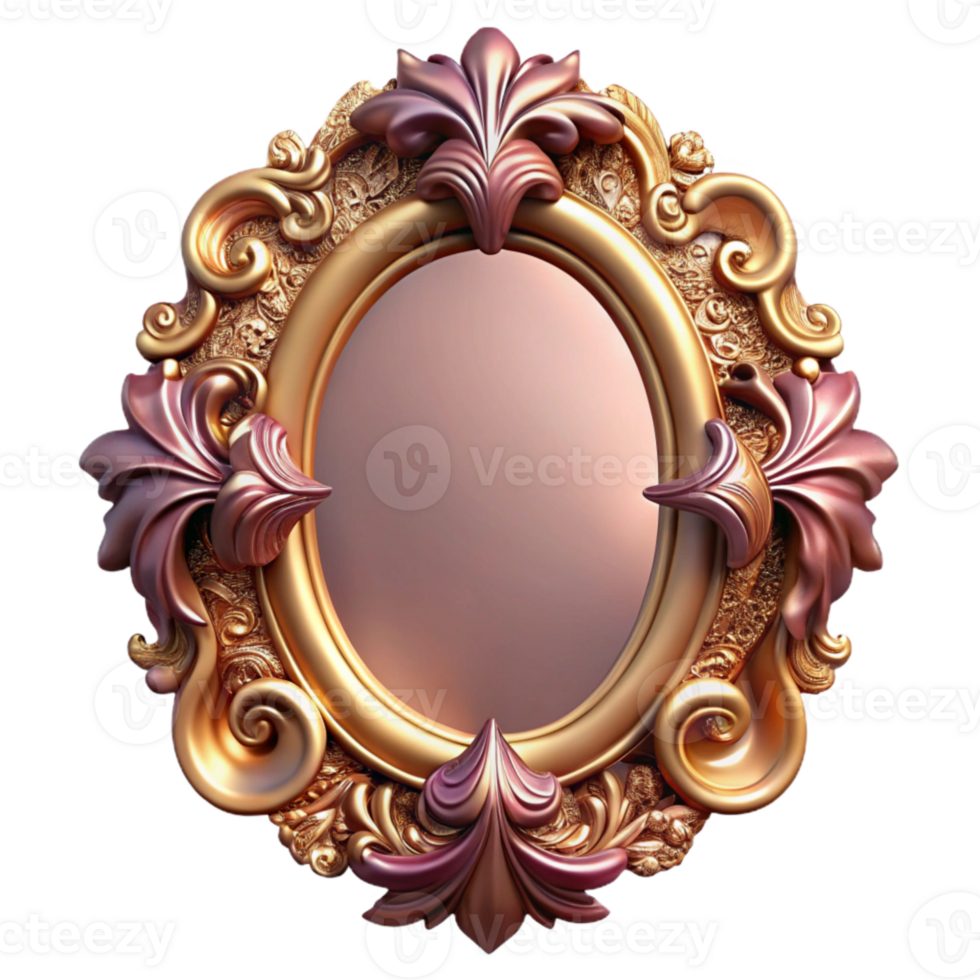 dramatic contemporary Botanical Vintage Frame Ornate Transparent for Retro Designs genuine png