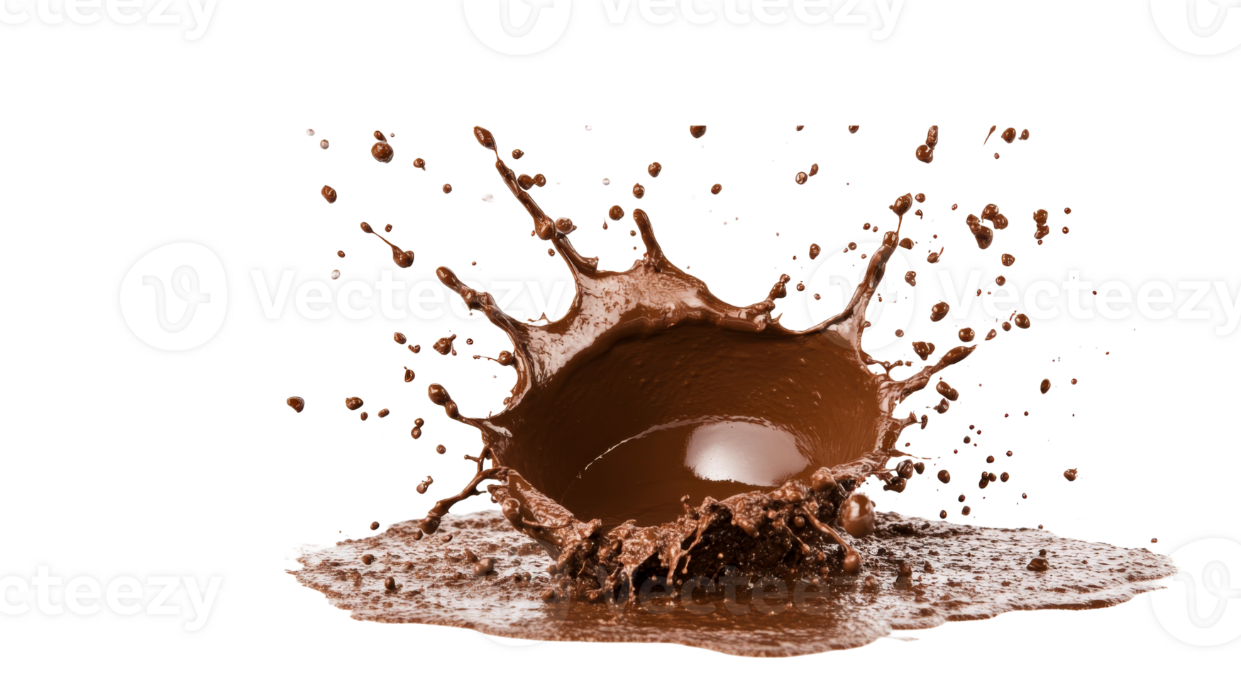 Chocolate Splash High Speed, Brown Liquid Explosion, cut out transparent png