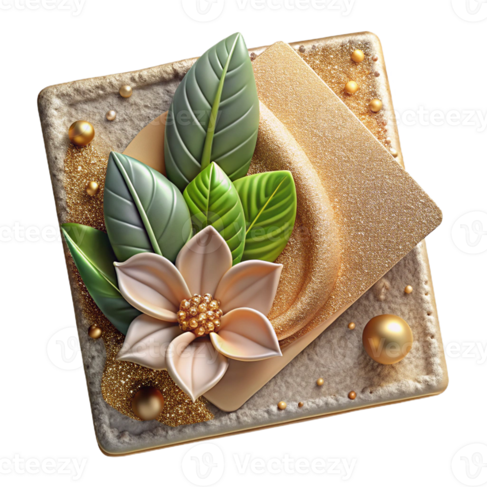 elegant traditional Botanical Vintage Postcard Transparent for Retro Graphics detailed png