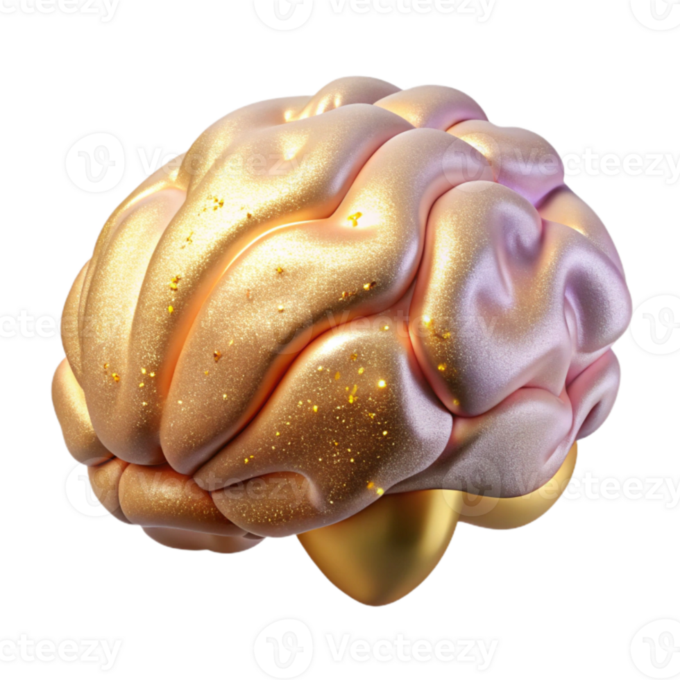 elegant classic Brain Anatomy Neurology Isolated for Medical Research detailed png