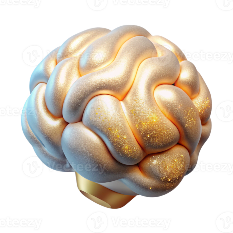 wonderful creative Brain Icon Mental Health Cutout for Psychology Websites authentic png