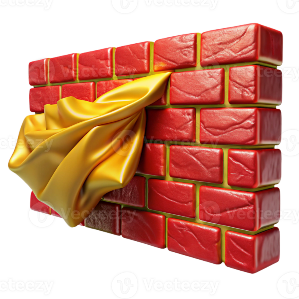 magnificent abstract Brick Wall Red Texture Pattern Cutout Building Material authentic png