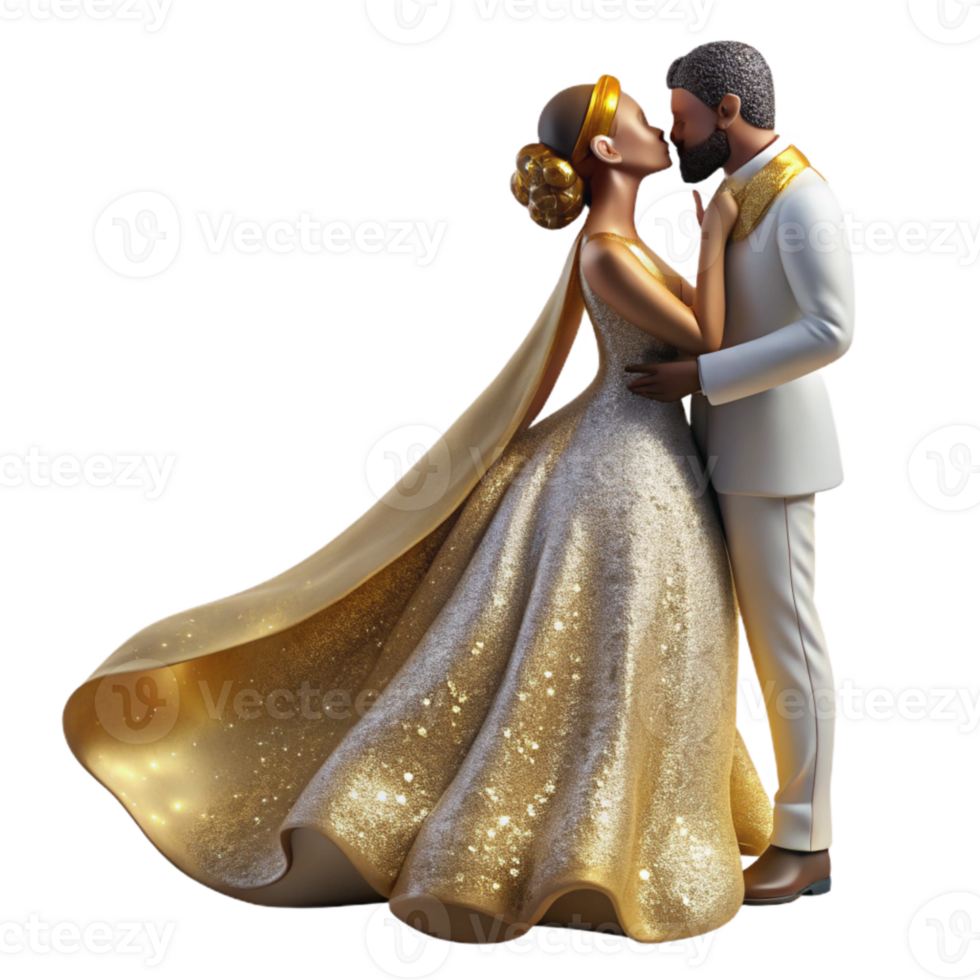 magnificent artistic Bride and Groom Silhouette Kissing Transparent for Romantic Cards exclusive png