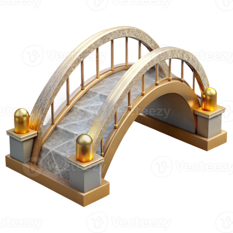 extraordinary traditional Bridge Architecture Modern Design Isolated high quality png
