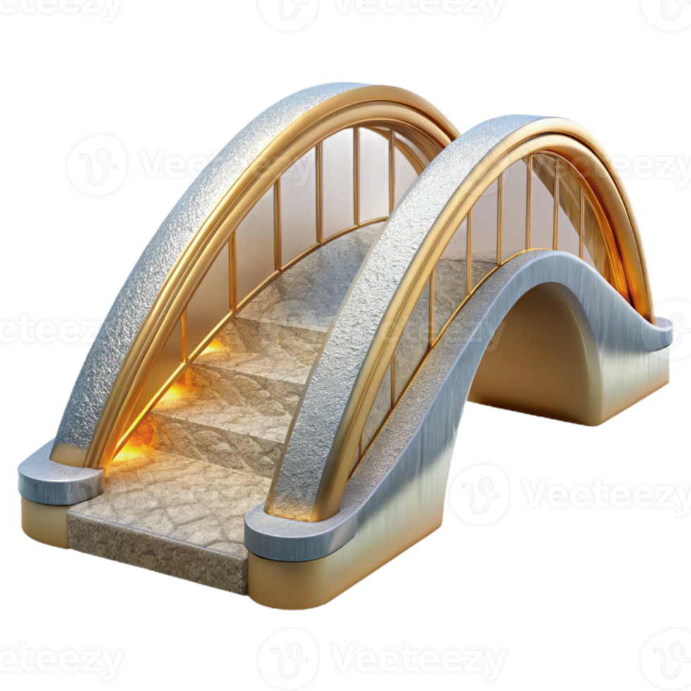 magnificent classic Bridge Architecture Modern Design Isolated premium png