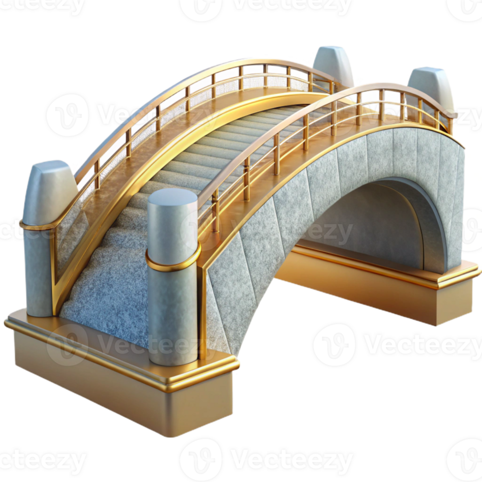 serene modern Bridge Architecture Modern Design Isolated original png