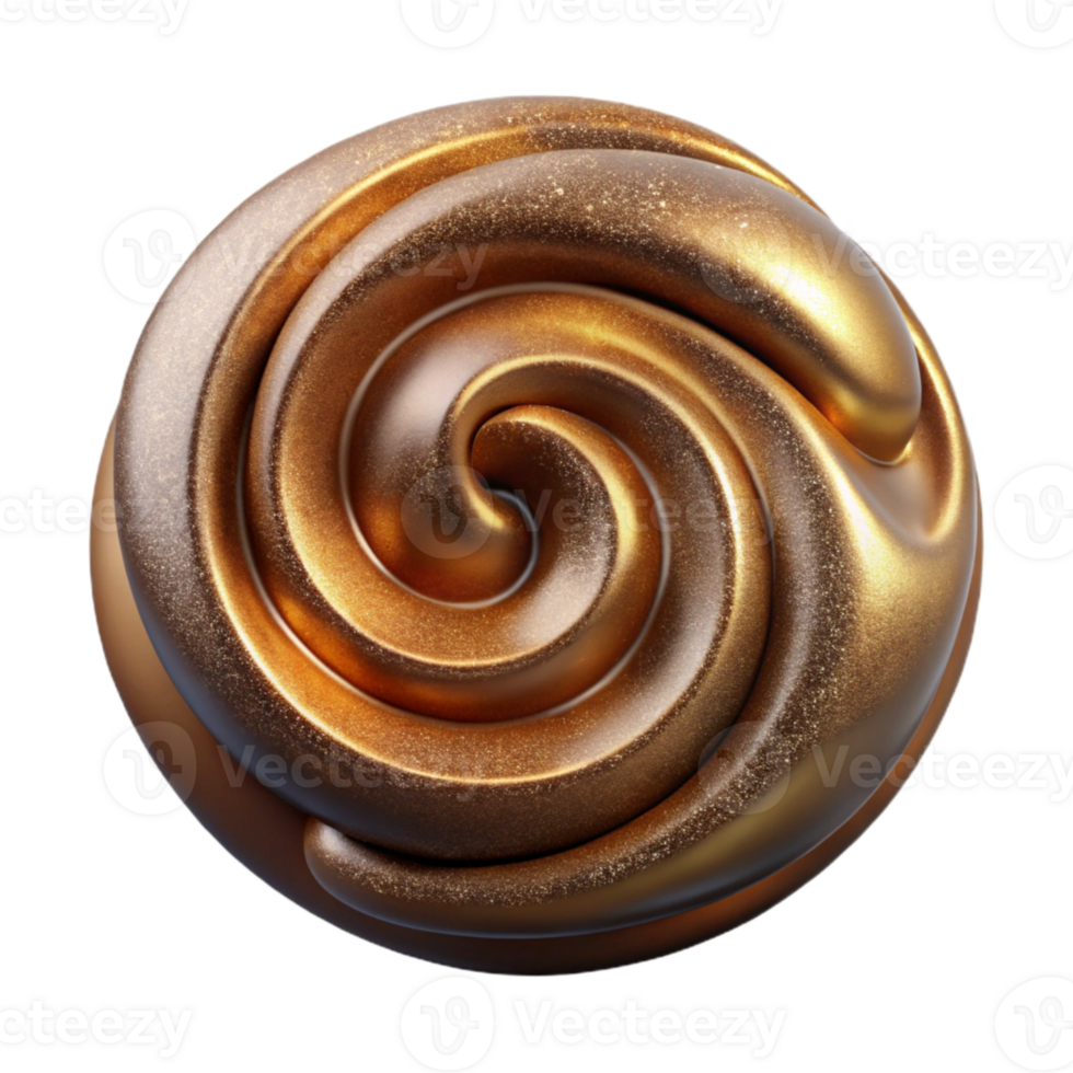 elegant modern Brown Acrylic Paint Swirl Isolated for Rustic Designs genuine png