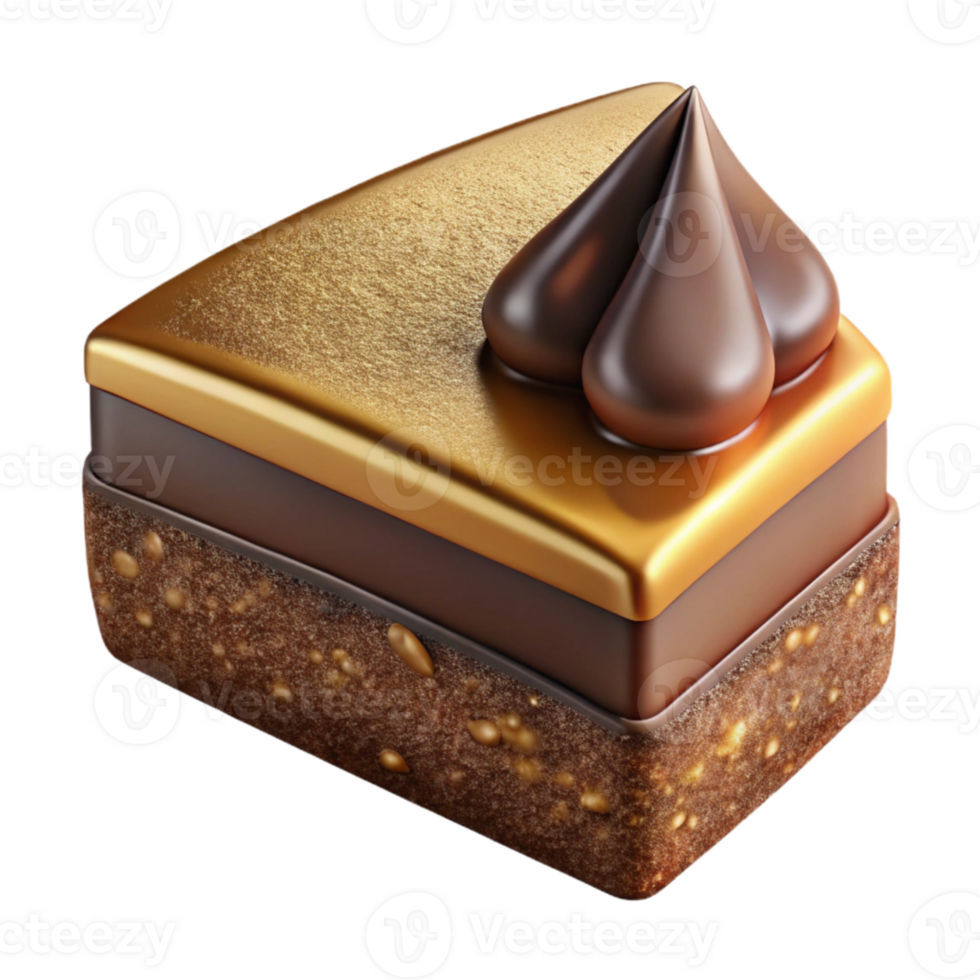 elegant rustic Cake Slice Chocolate Dessert Transparent for Bakery Websites exclusive png