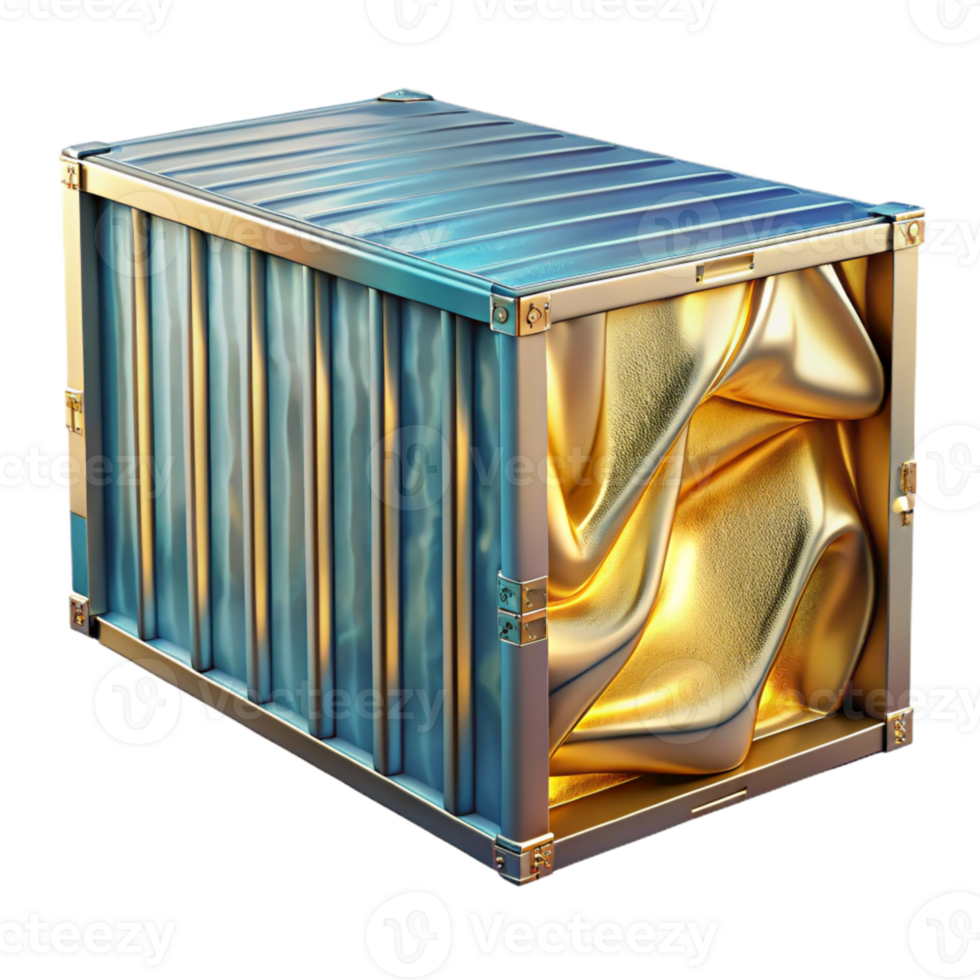 extraordinary minimalist Cargo Container Transparent Background for Shipping Logistics professional png