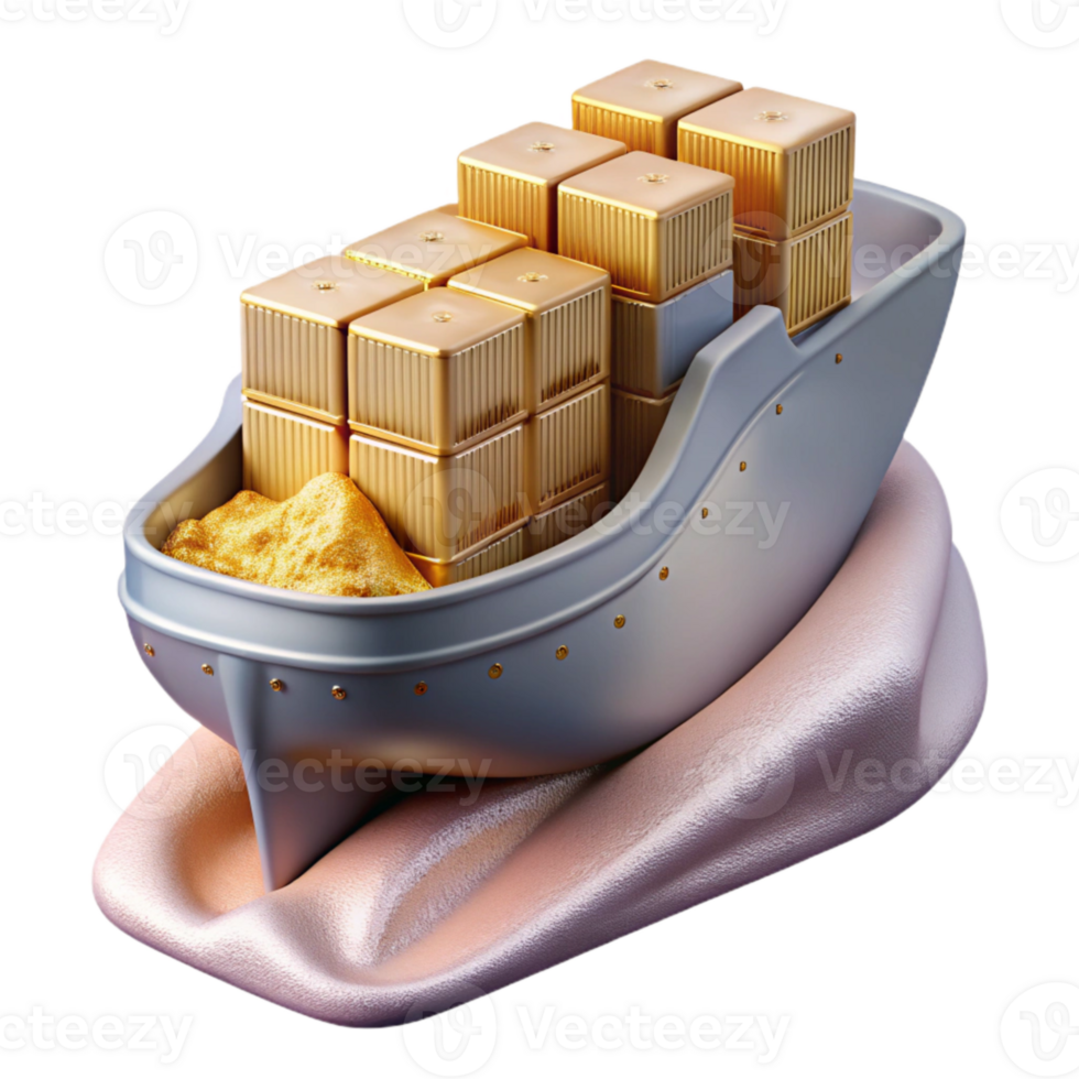 extraordinary classic Cargo Ship Transparent Background for Logistics Projects premium png