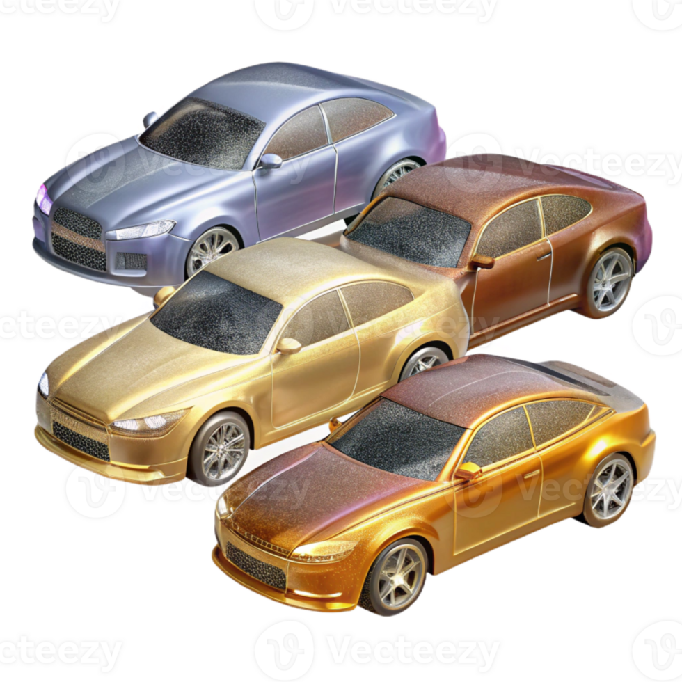 beautiful minimalist Car Silhouette Collection Transparent Background for Automotive Design genuine png