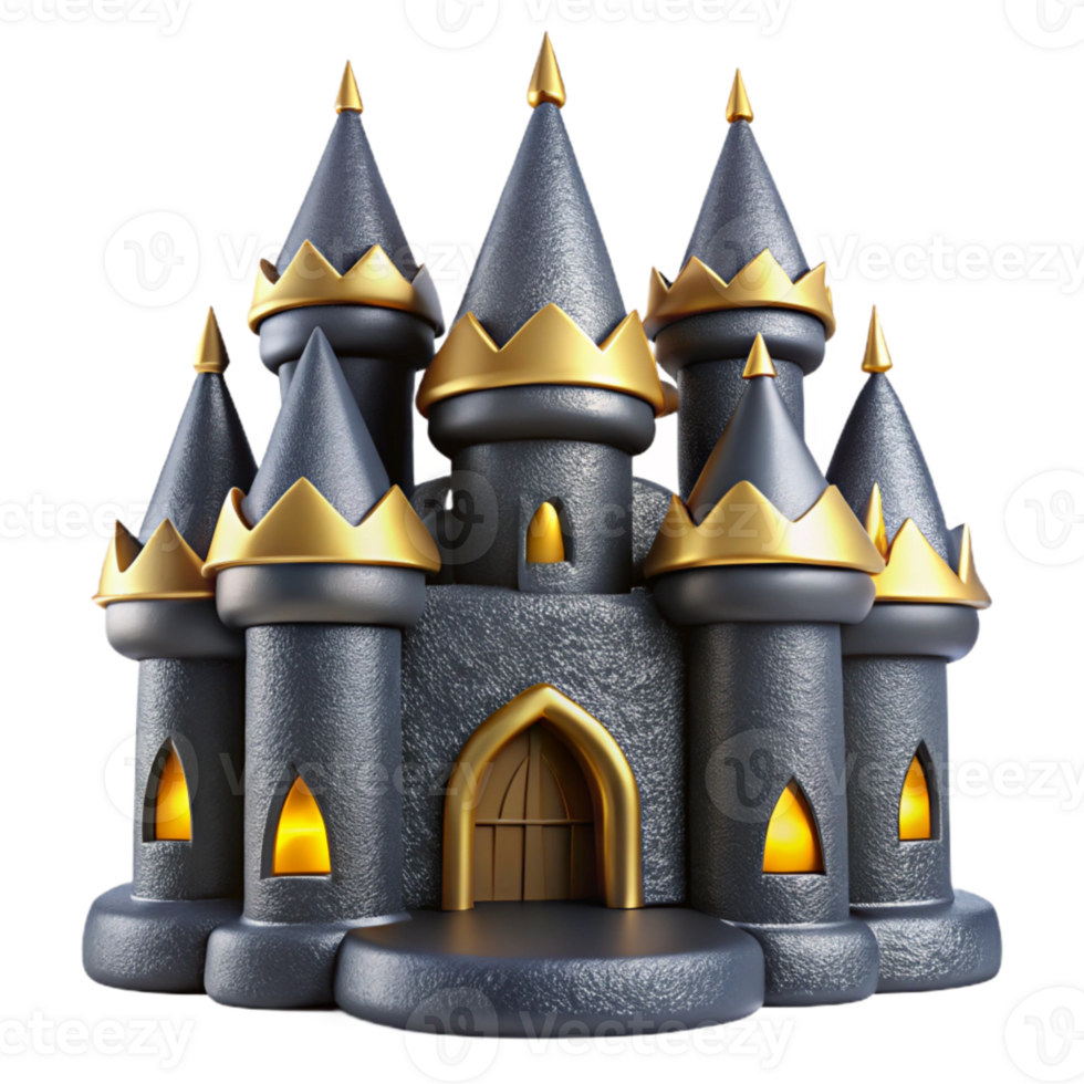stunning classic Castle Silhouette Isolated for Historical Architecture authentic png