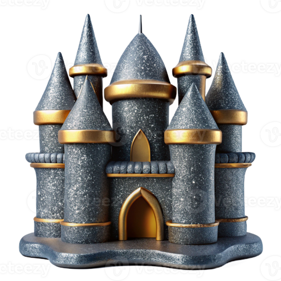 stunning minimalist Castle Silhouette Isolated for Historical Architecture high resolution png