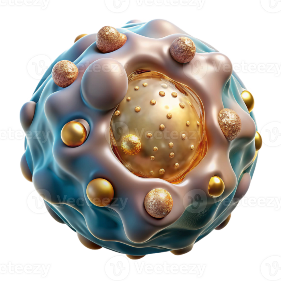 serene creative Cell Biology Microscopic View Transparent Science Education authentic png