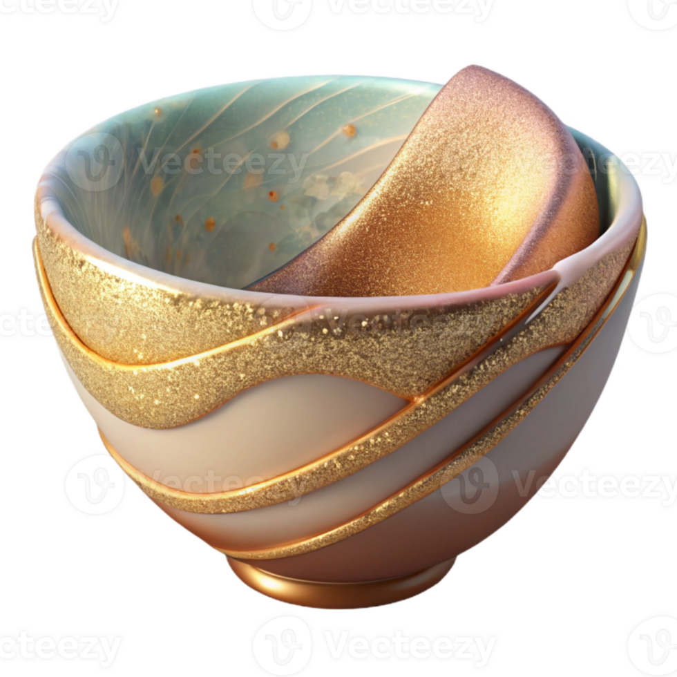 beautiful artistic Ceramic Bowl Transparent Background Kitchen Decor original png