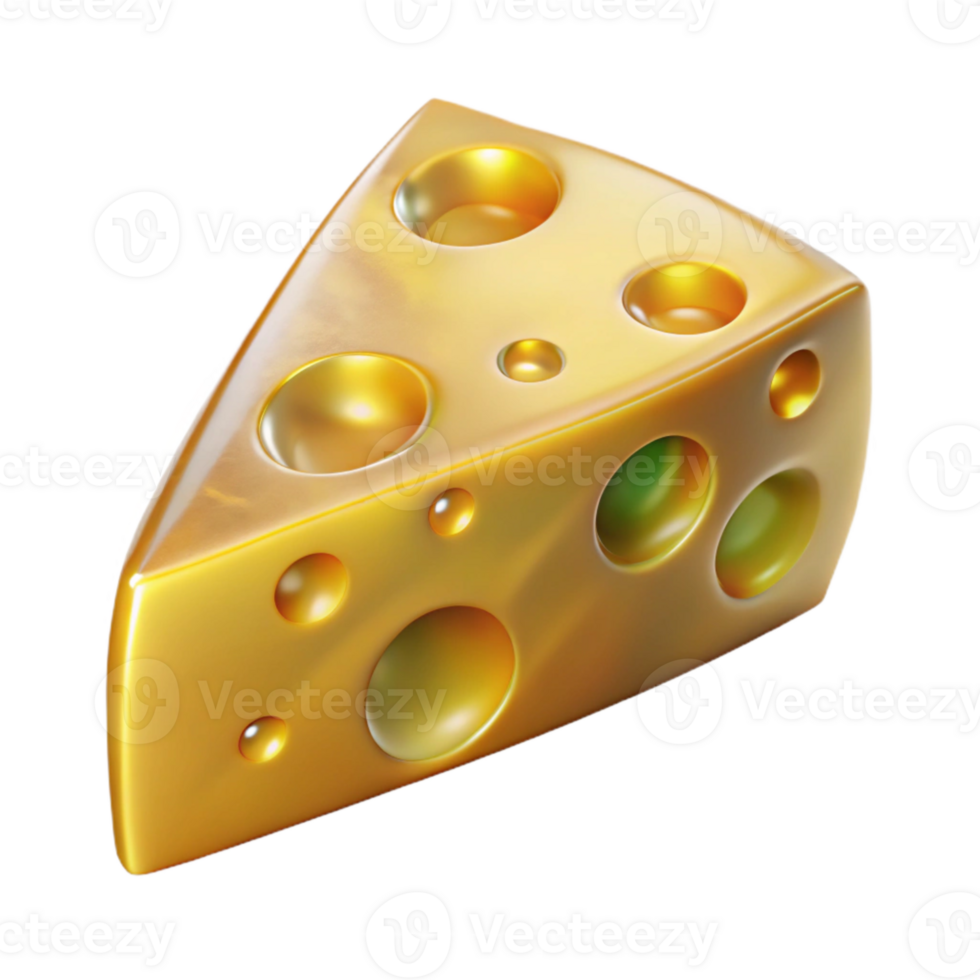 beautiful rustic Cheese Wedge Yellow Dairy Product Cutout for Food Packaging exclusive png