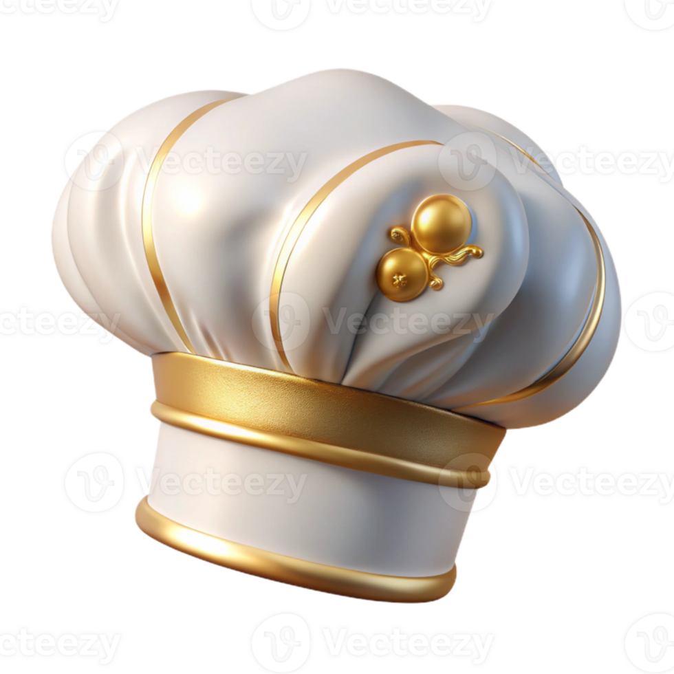 wonderful contemporary Chef Hat White Classic Culinary Transparent Background png