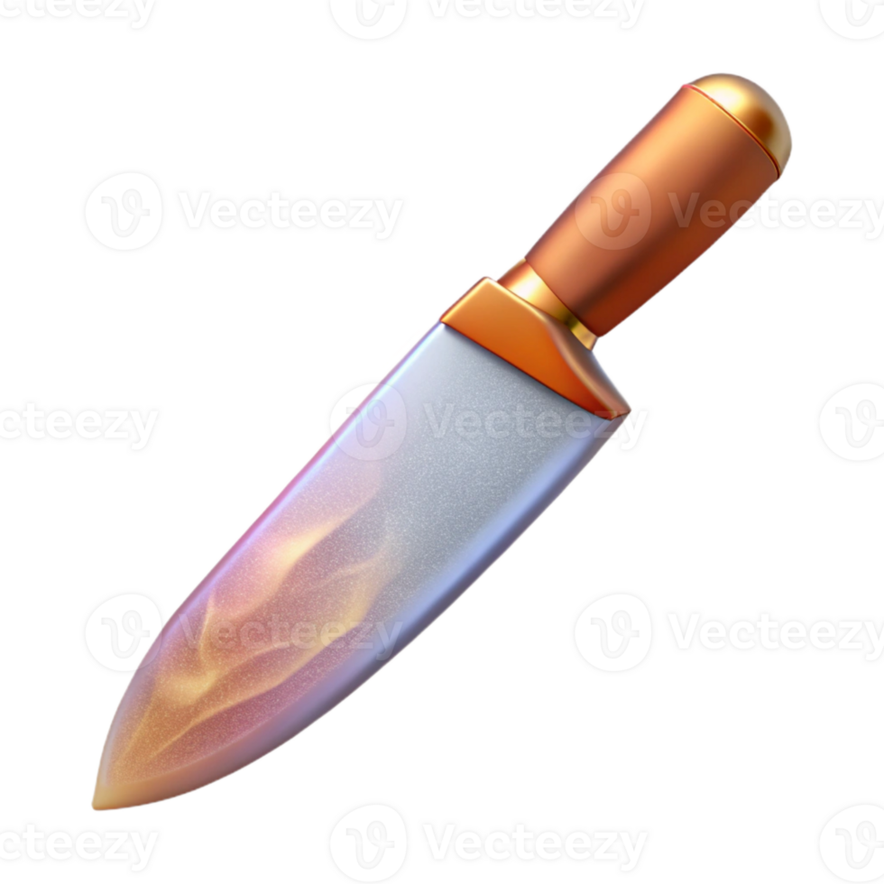 extraordinary minimalist Chef Knife Sharp Blade Transparent for Culinary Illustrations professional png