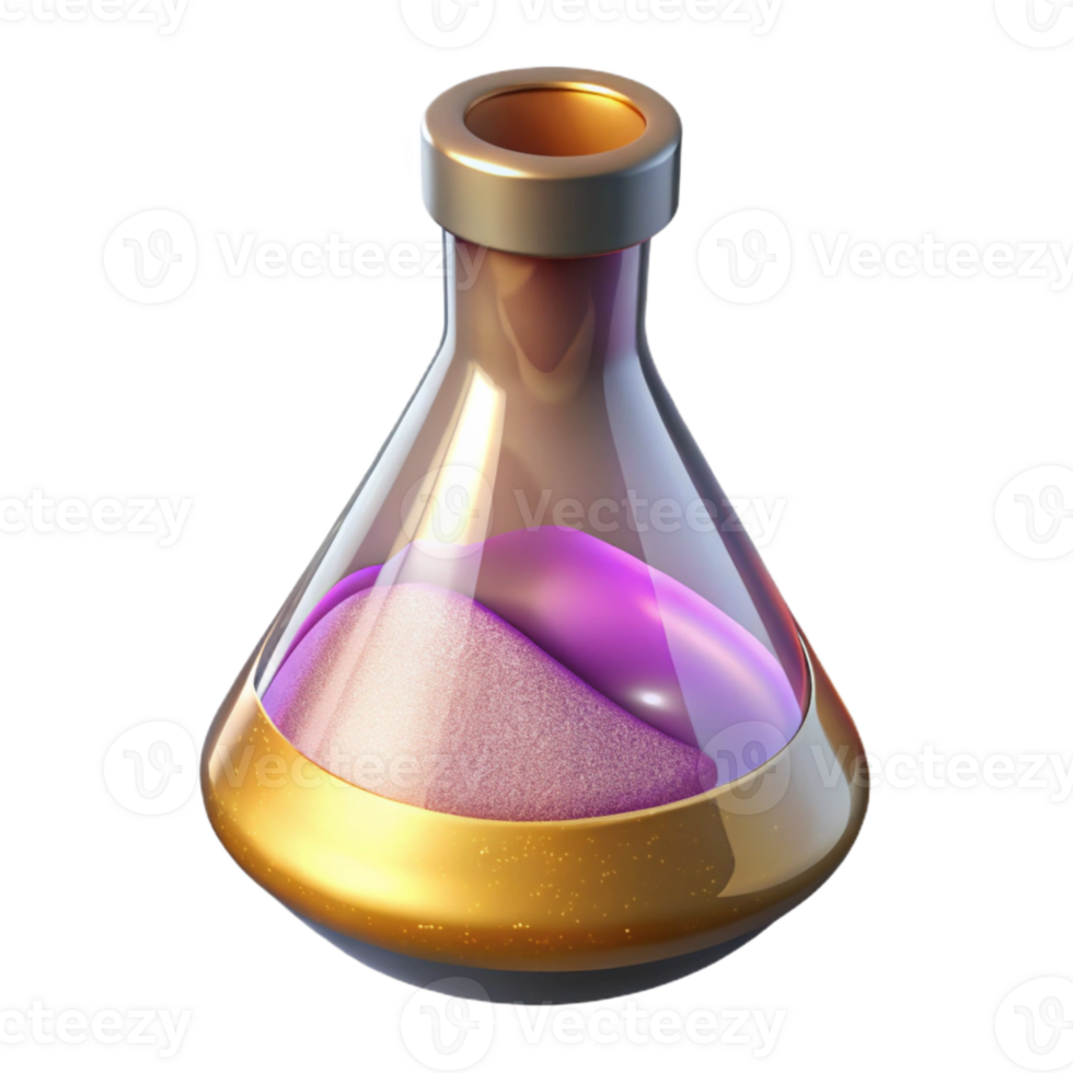 magnificent artistic Chemical Flask Experiment Isolated for Chemistry Graphics high resolution png