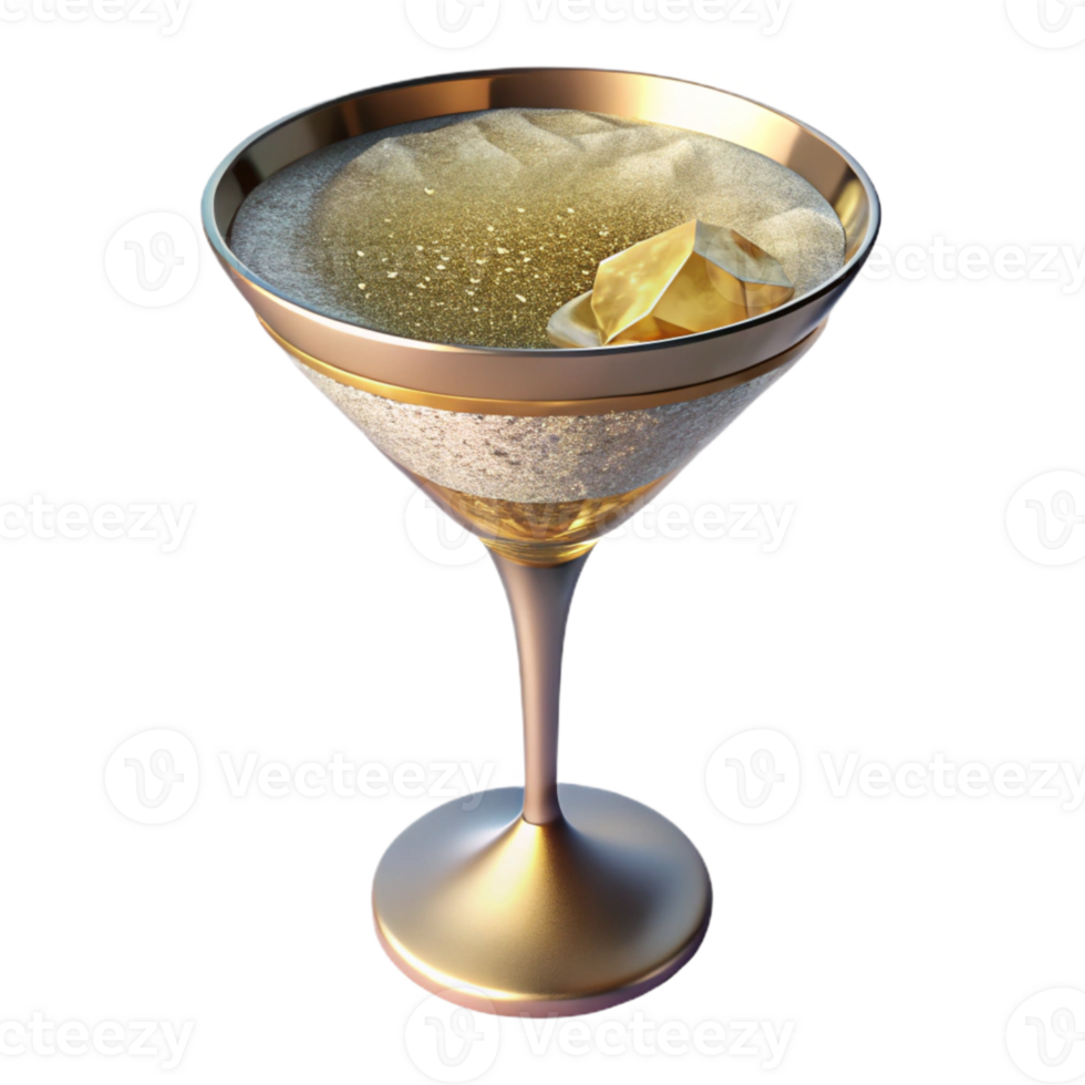 vibrant artistic Cocktail Glass Martini Alcoholic Drink Transparent for Bar Menus authentic png