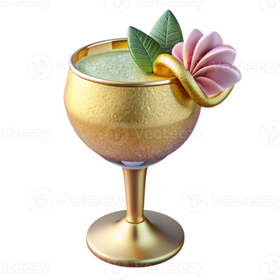 dramatic rustic Cocktail Glass with Garnish Isolated for Bar Promotion high resolution png