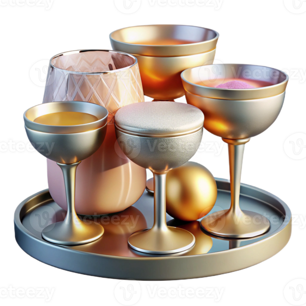 dramatic modern Cocktail Glassware Set Bar Supplies Transparent for Bartenders premium png