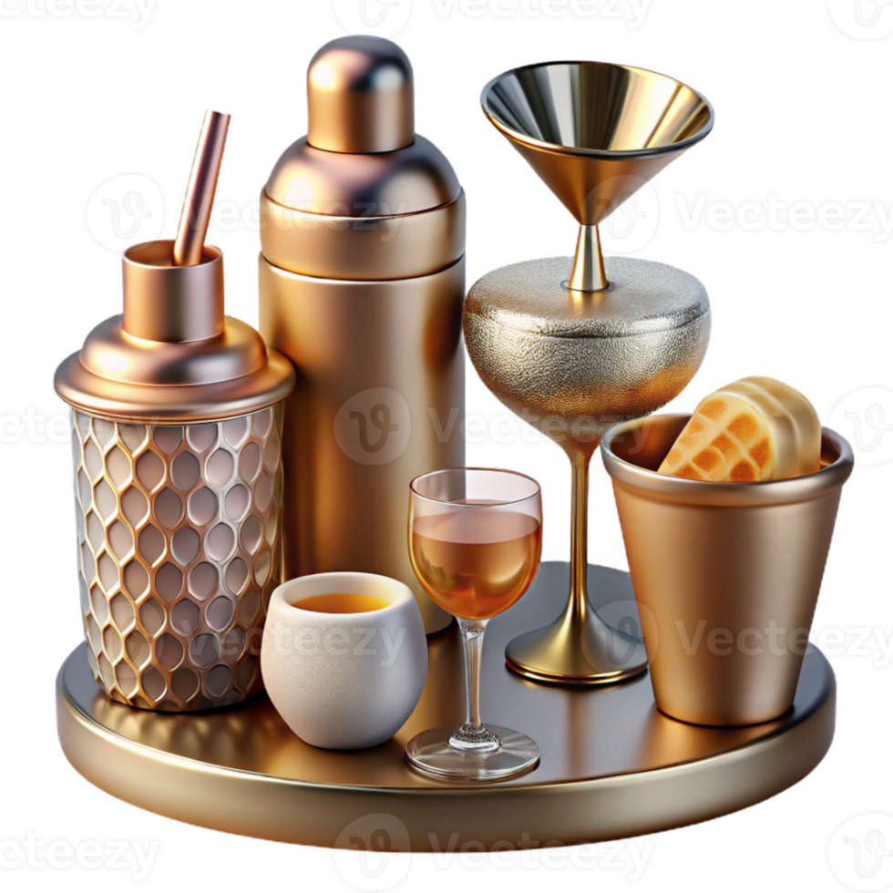 wonderful rustic Cocktail Glassware Set Bar Supplies Transparent for Bartenders original png