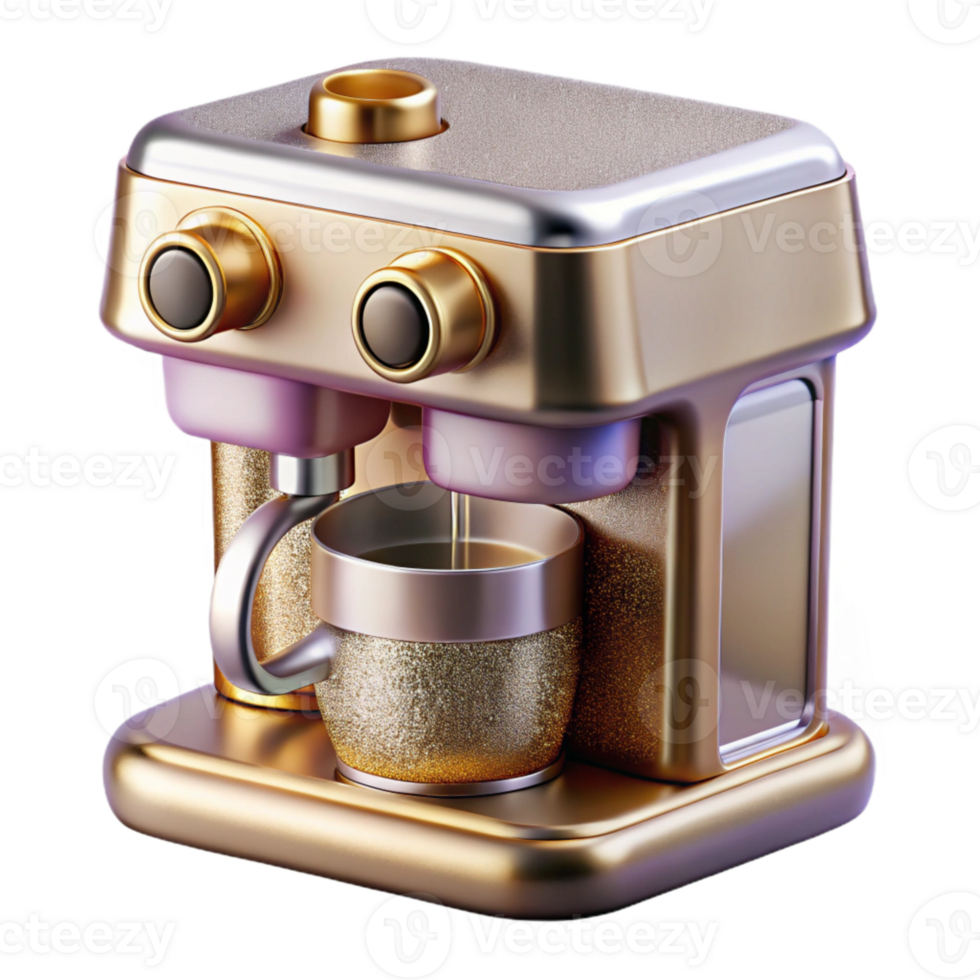 magnificent contemporary Coffee Machine Espresso Maker Cafe Isolated for Beverage Industry detailed png