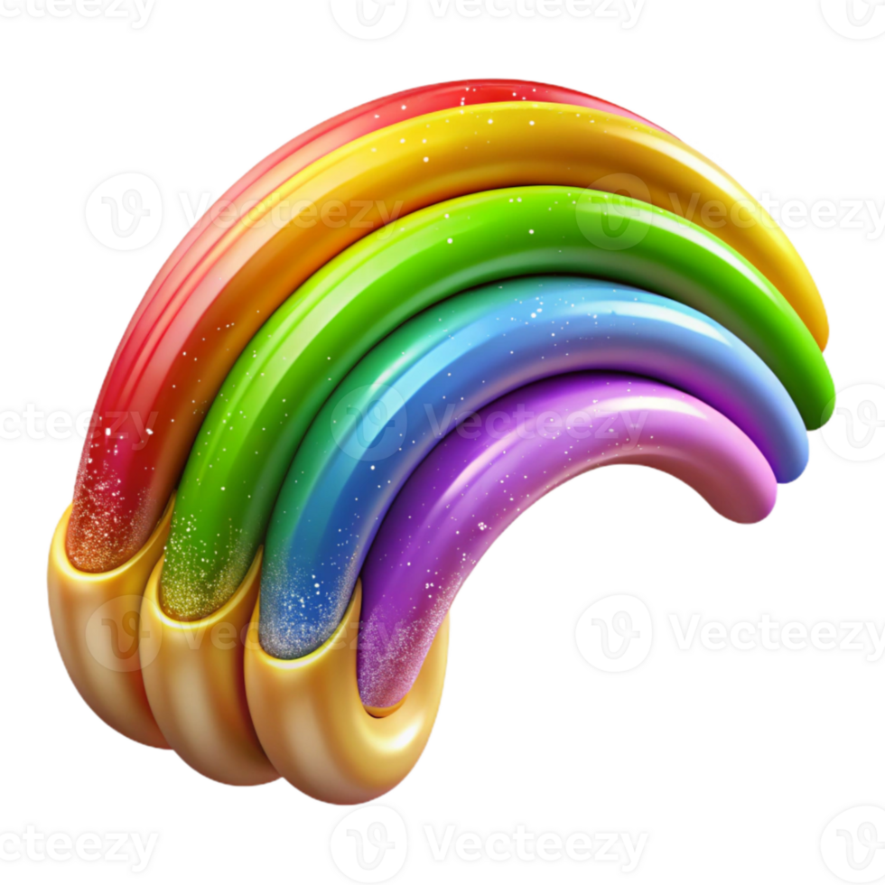 extraordinary traditional Colorful Rainbow Brushstrokes Cutout for Vibrant Projects genuine png
