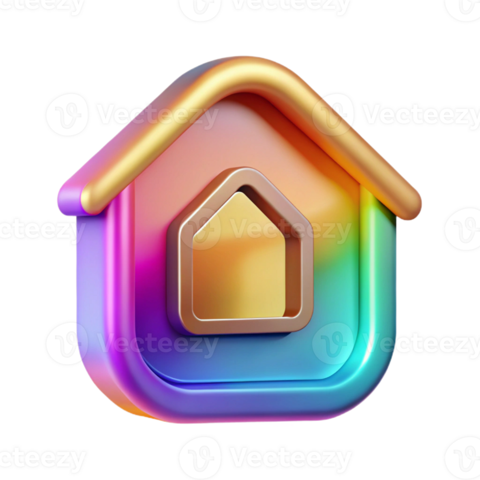 dramatic creative Colorful Smart Home Icons Cutout for Digital Marketing premium png