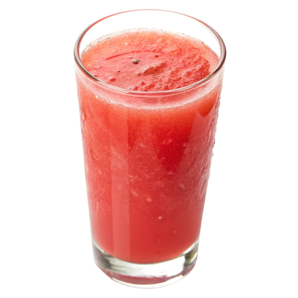 Refreshing Glass of Watermelon Juice on Black Background png