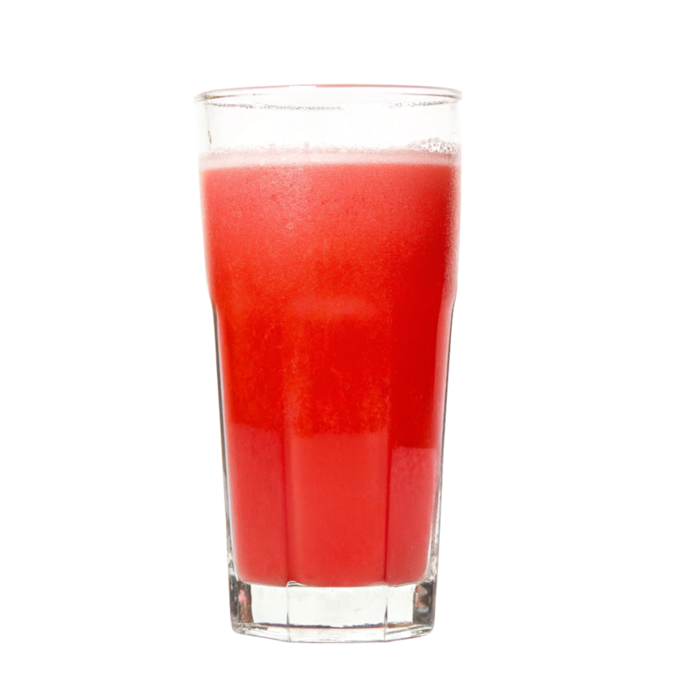 Refreshing Red Smoothie in a Glass, Perfect Summer Drink, Vibrant and Delicious Beverage png