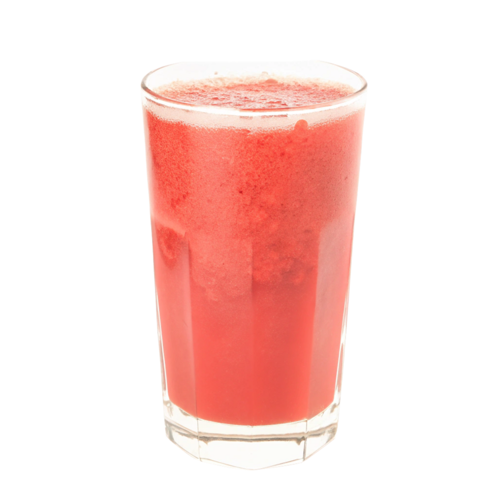 Refreshing Red Smoothie in a Glass on Black Background a delicious and healthy summer drink png