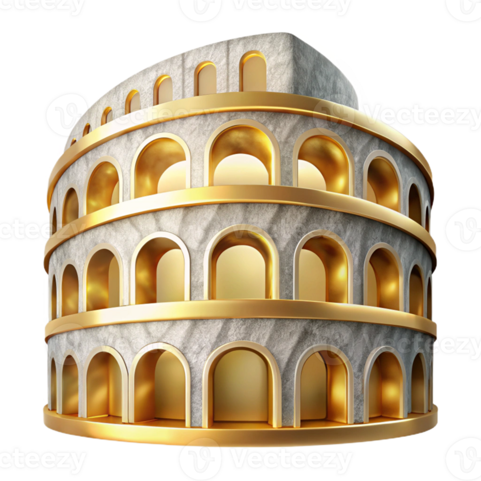 impressive modern Colosseum Icon Cutout for Roman History genuine png