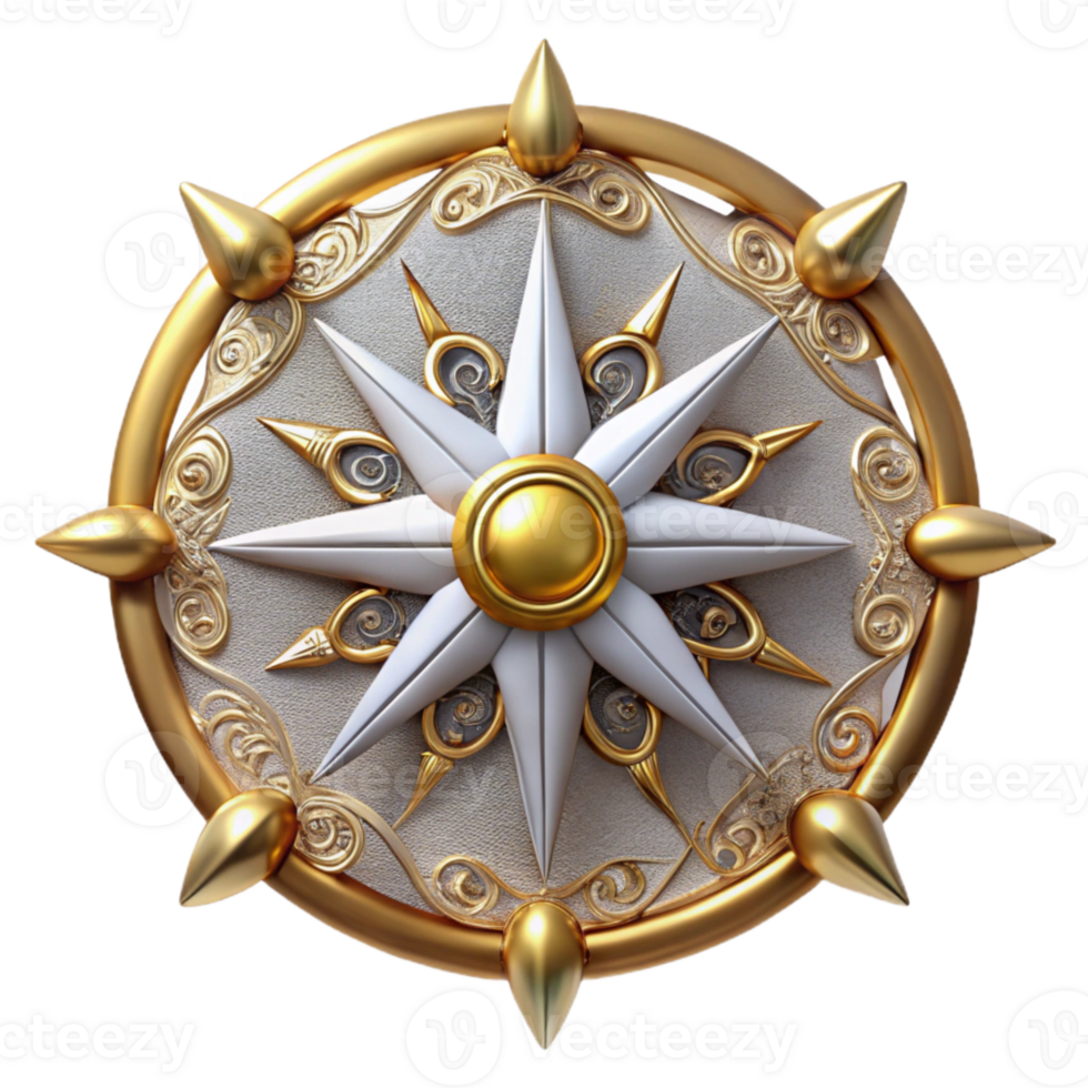 stunning creative Compass Rose with Decorative Ornaments and Details Transparent for Artistic Maps professional png