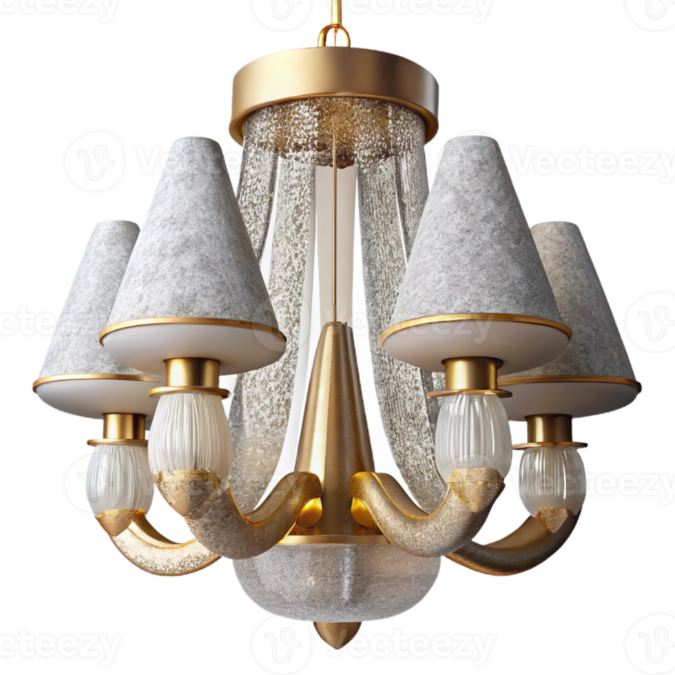 serene minimalist Contemporary Chandelier Transparent for Stylish Lighting high resolution png
