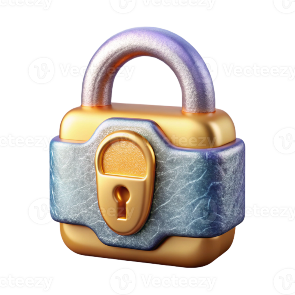 beautiful classic Cybersecurity Lock Icon Isolated for Data Protection exclusive png